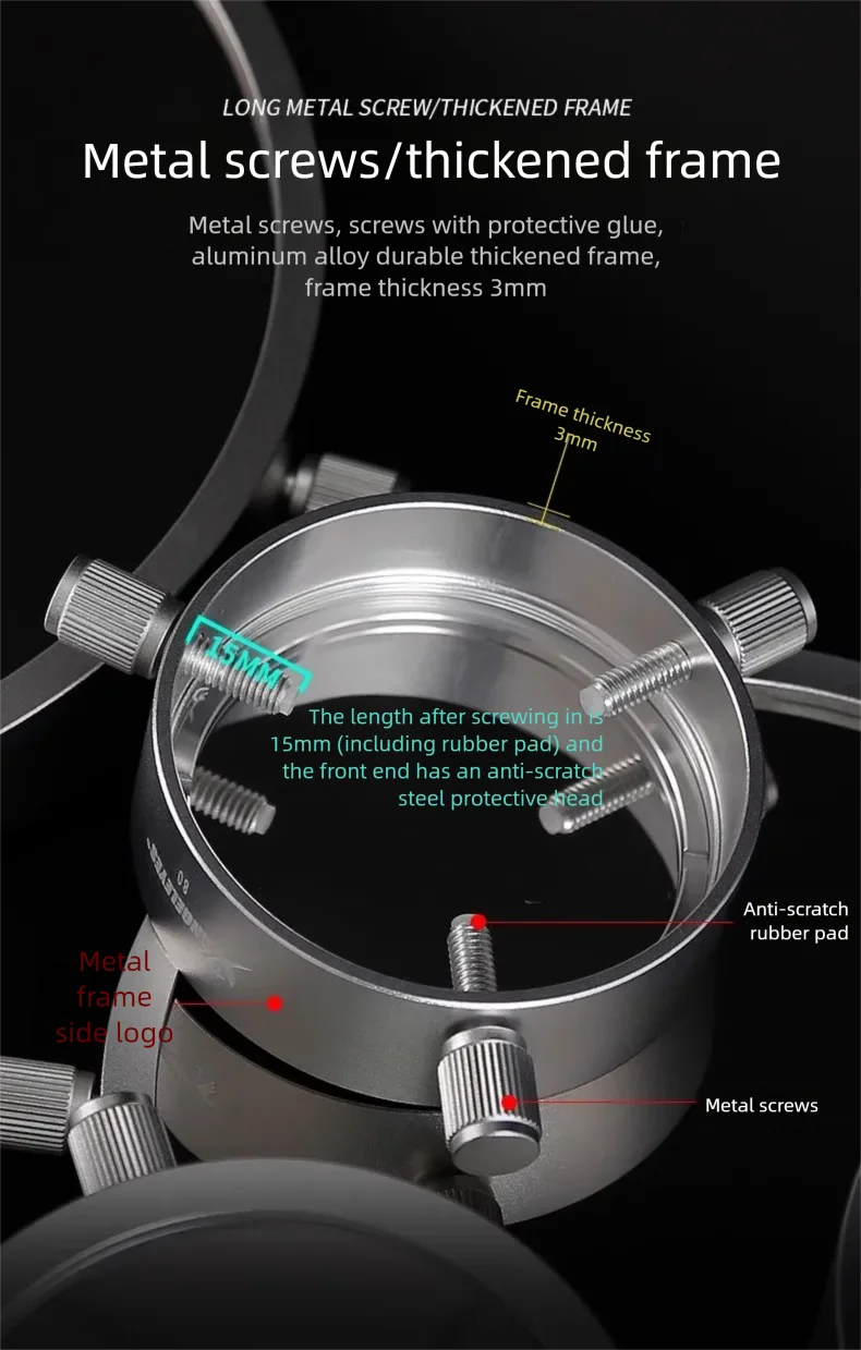Angeleyes Sonnenfilter für Sonnenfinsternisse und Sonnenfleckenbeobachtung, kompatibel mit 80-250mm Teleskopen – Detail 8