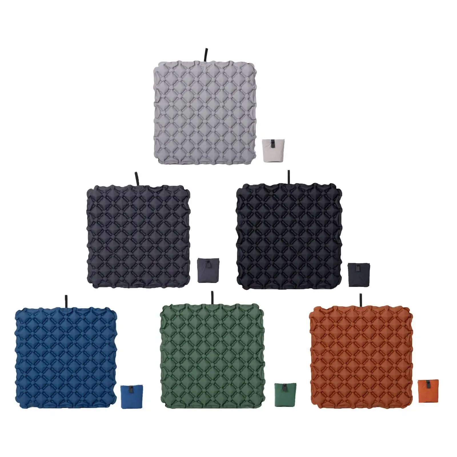 Inflatable Seat Cushion Stadium Seat Pad Folding Quick Inflation Camping Air