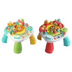 Musical Learning Activity Table Educational Learning Toys Kids Infants with Light