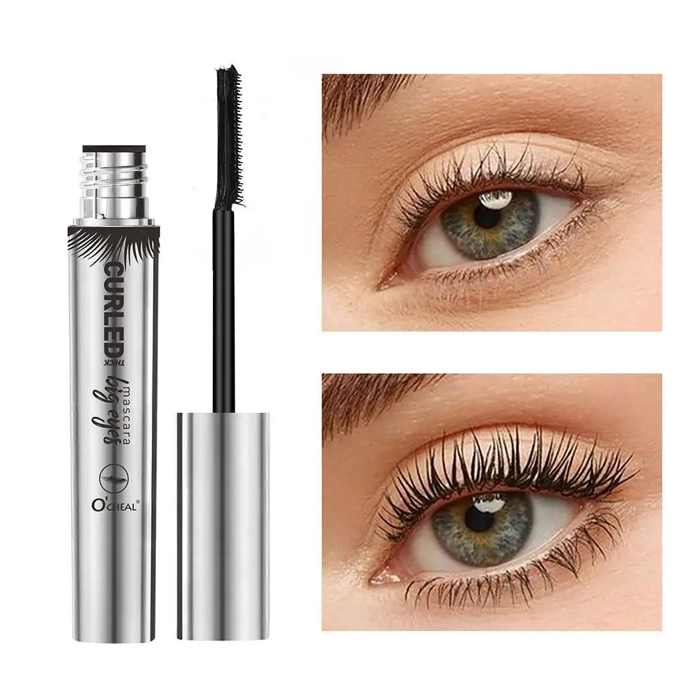 Zijdevezel Wimper Mascara Waterdichte Rimel 3d Mascara Voor Wimperverlenging Zwart Dik Verlengend 4d Make-Up Cosmetisch R7y1