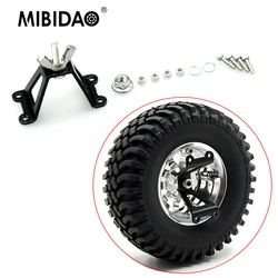 MIBIDAO Metalowy uchwyt na oponę zapasową do AXIAL SCX10 Wranger D90 TAMIYA CC01 1/10 RC Car Model Upgrade Parts