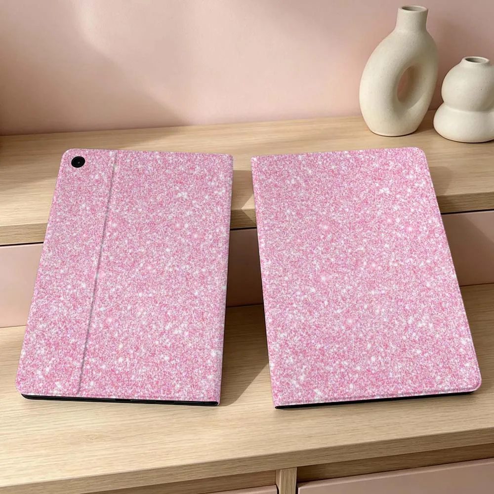Pink glitter pattern Soft For Samsung Galaxy Tab S11 S10 S9 S8 S7 S6 A11 A9 A8 A7 Ultra Lite FE Plus Inch Tablet Case