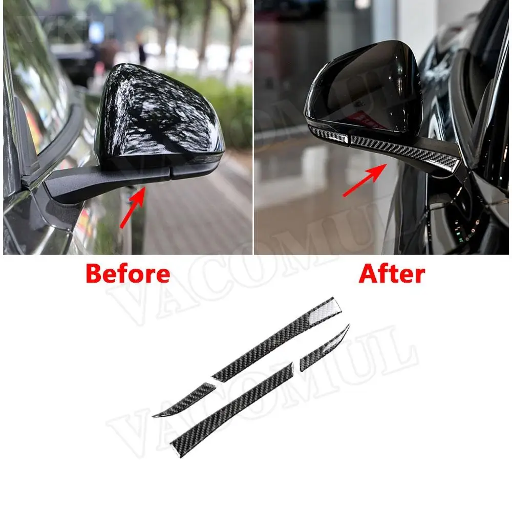 

Углеродное волокно, боковое зеркало заднего вида, накладка, молдинги, наклейки для Ford Mustang 2015 2016 2017, Стайлинг автомобиля с левым рулем