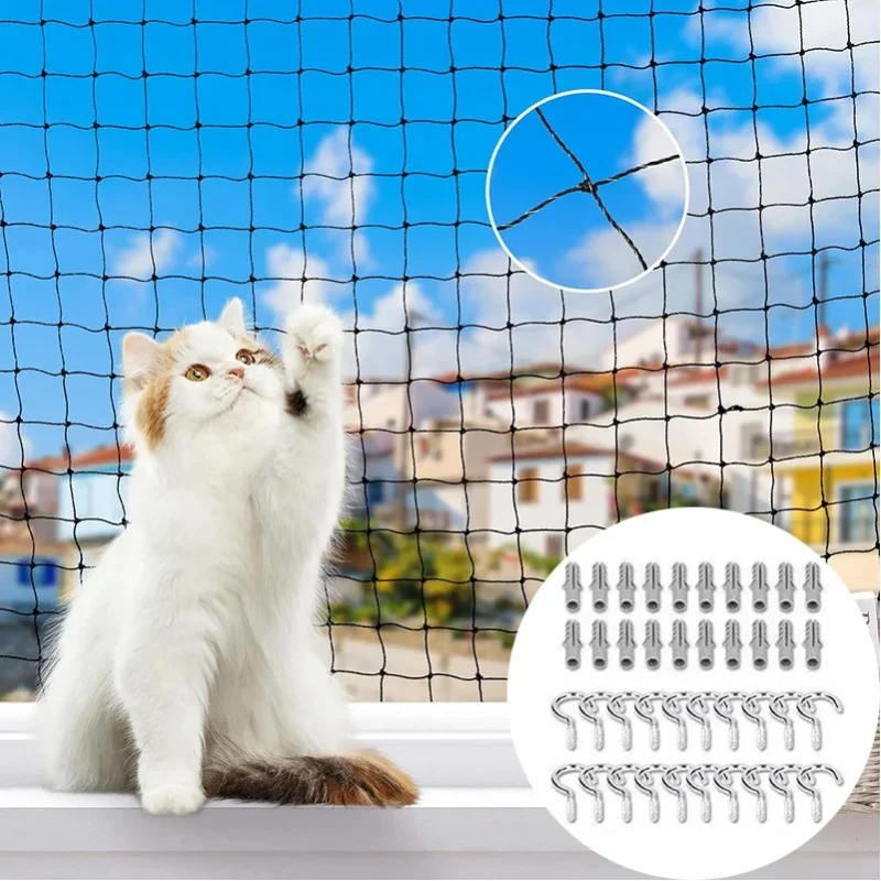 Haustier-Antifallnetz Katzensicherheitszaun Katzennetz Balkon Nylon Balkonschutznetz