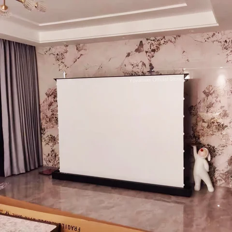 Моторизованный напольный проекционный экран Yovanxer