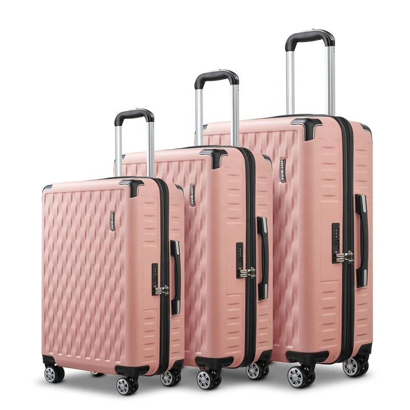 Traveling Bags Luggage Suitcase 3 Pcs Set Trolley Luggage Bag Waterproof Hard Shell Retractable Suitcase Sets