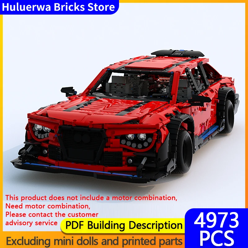 

Speed Racing Car Model MOC Building Bricks RS6 DTM Hypercar Modular Technology Gifts Holiday Assemble Children Toys Suit