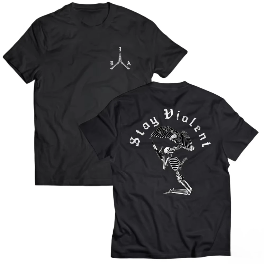 2026 Vintage Skeleton Eagle Graphic T-Shirt Kids Adults Retro Biker Tattoo Style Short Sleeve Crew Neck Casual Streetwear Tee