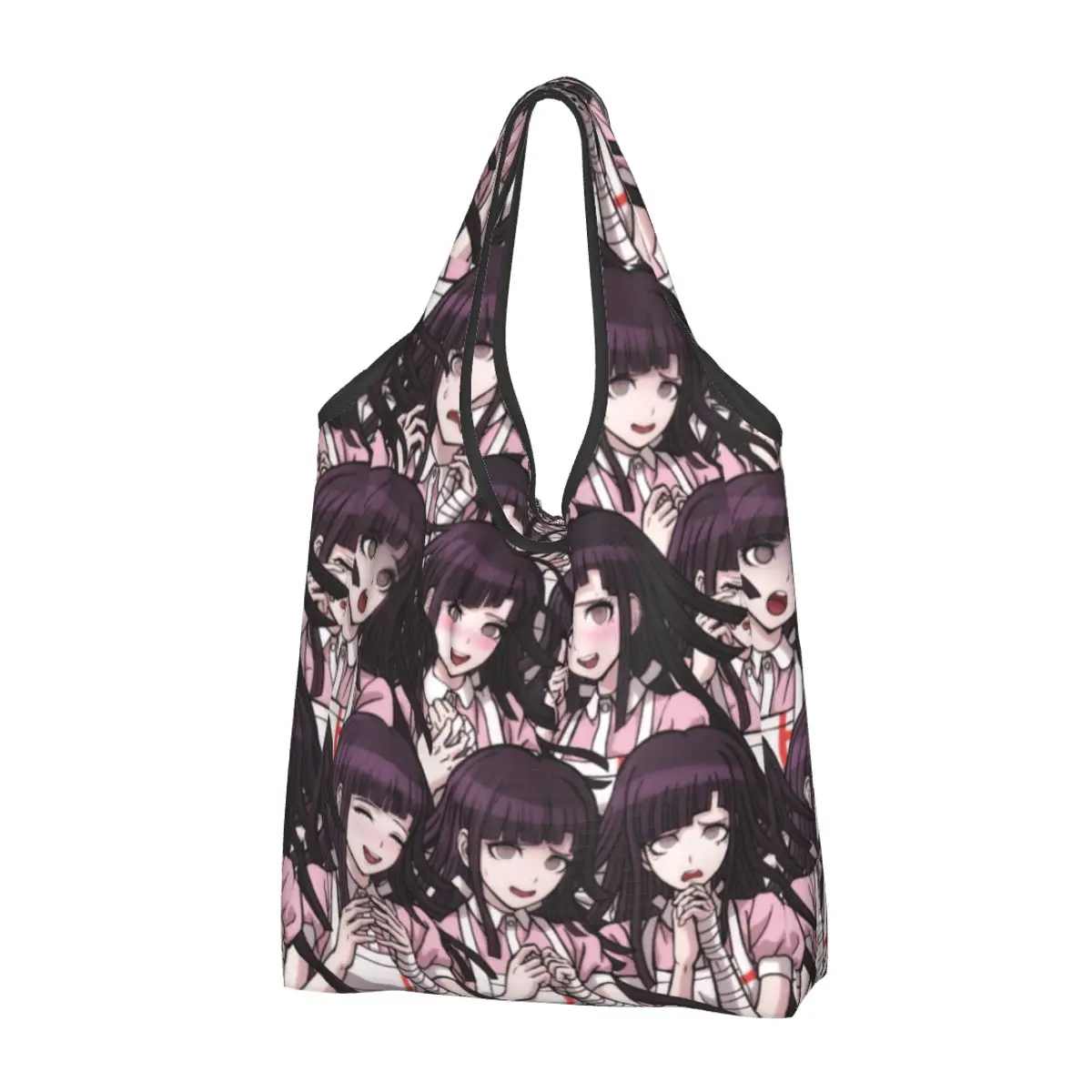 

Mikan Tsumiki Сумки для покупок Многоразовые продуктовые сумки Danganronpa Ultra Despair Girls Сумки для вторичной переработки Goodbye Despair Сумка