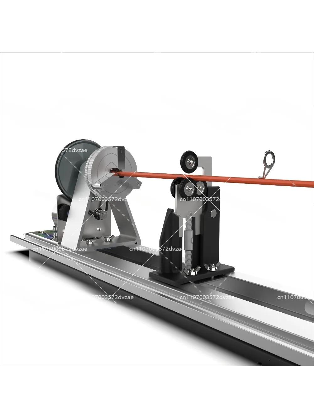Fishing rod repair machine with forward and reverse adjustment