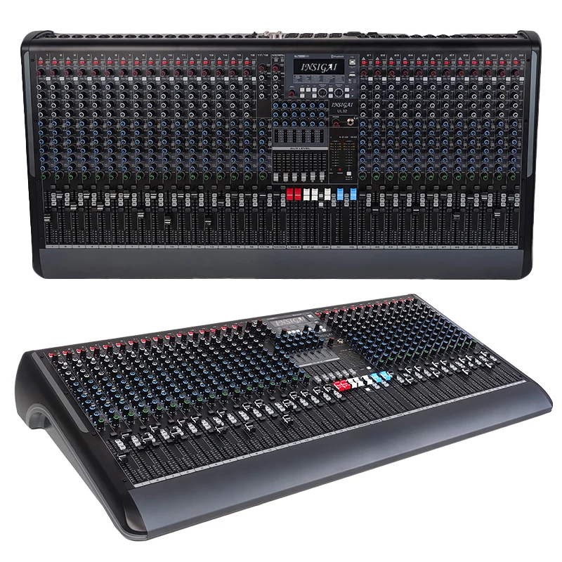 Professional Power 32 Channels Record Stage Dj Control Audio Console Mixing Sound System 32 Channel Mixer
