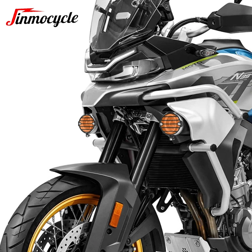 

For CFMOTO 800MT MT800 N39° 800 MT 2021-2023 2024 2025 2026 New Motorcycle Fog Light Protector Guards Metal Foglight Lamp Cover