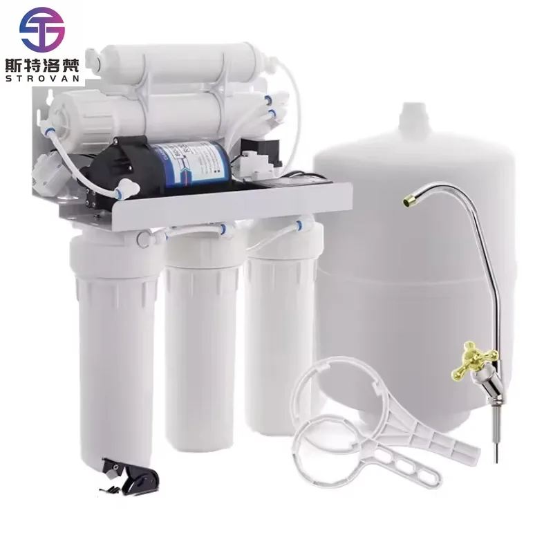 

STLF Commercial Home Hotel Reverse Osmosis Water Treatment System 5-Level RO Machine Electric Plastic Purifiers for House Use