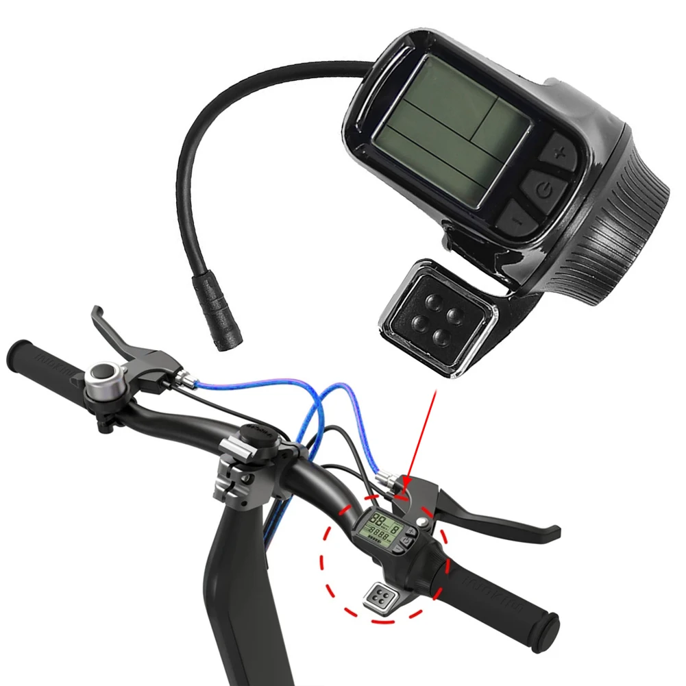 

E-Scooter LED Display Panel Throttle Plastic Dashboard Thumb Accelerator For INOKIM OX 60V Electric Scooter Meter Accessories