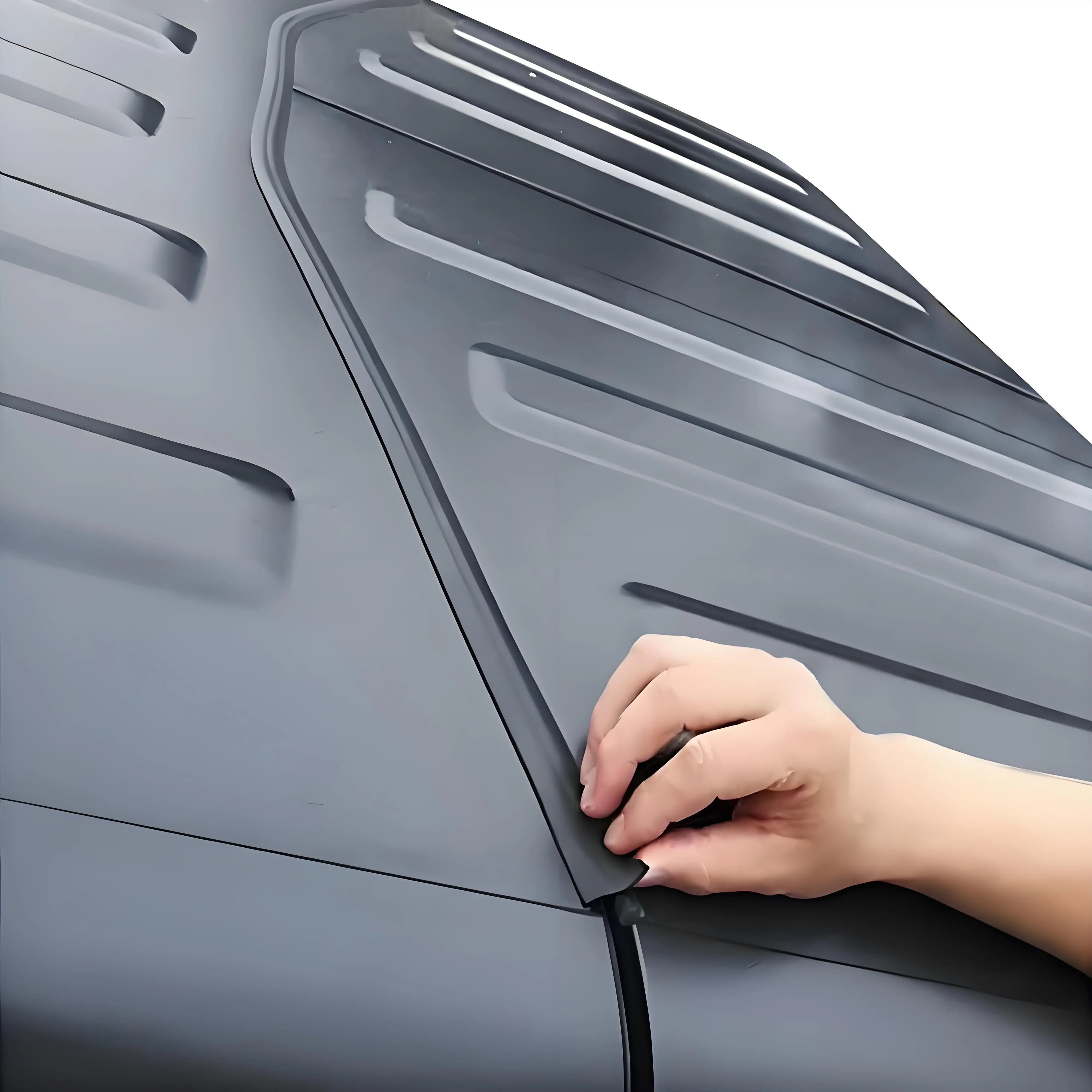 المطاط زجاج سيارة شريط عازل سقف نافذة حافة ختم حامي قطاع ل جيب رانجلر JK JL 2007-2025 الملحقات الخارجية