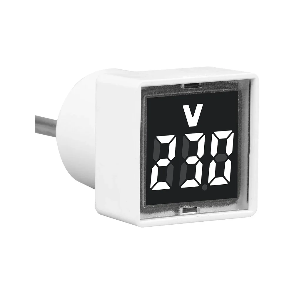 AC50-500V Digital Voltmeter Square EU Plug Type Household AC Current Meter Detector Voltmeter Indicator Voltage Tester Monitor