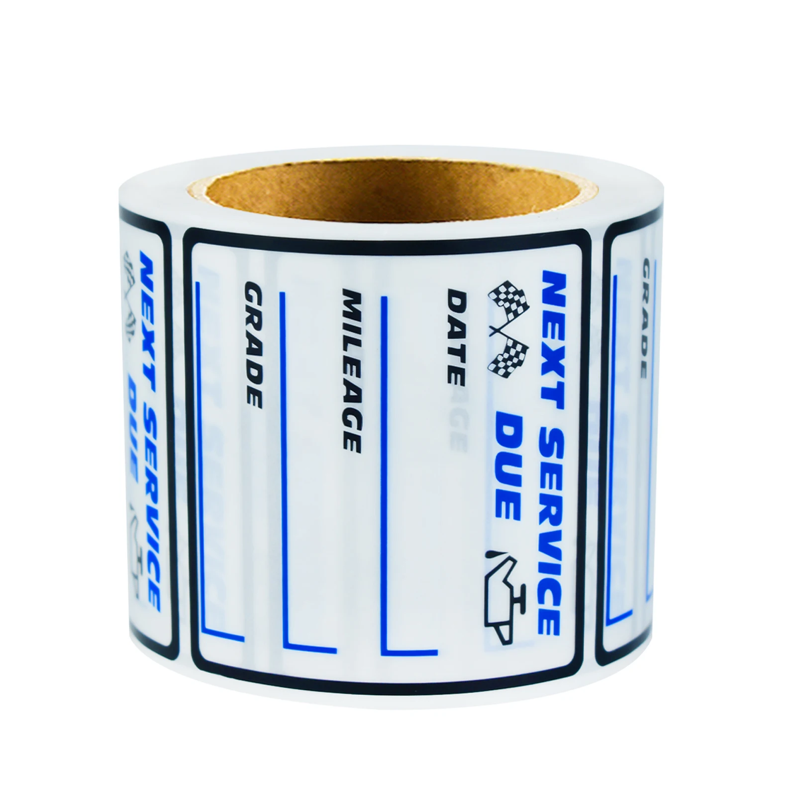 Blue Oil Change Car Maintenance Service Expires Reminder 250Pcs 2*2in Label Sticker Car Window Windshield“ Next Purchase Service” Transparent Oil Change Reminder Service Sticker, Suitable for Windshield Removable, Waterproof, Tear-Proof and Oil-Proof