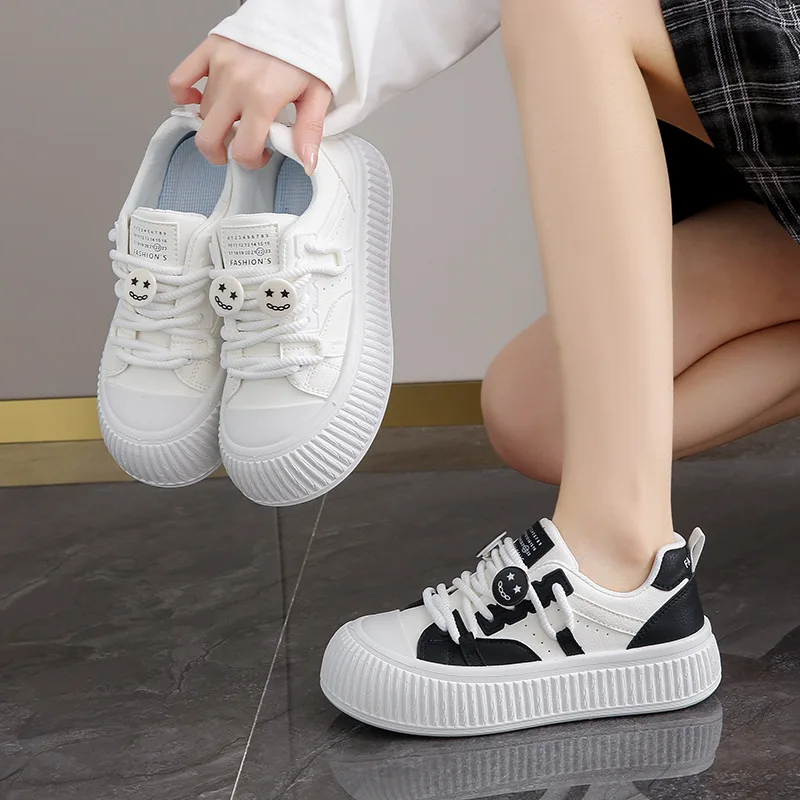 Shell Head Women White Shoes Fashion Female Girls Sneakers Sports Casual Size 35-40