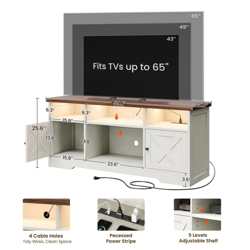 TV cabinet Adjustable lamp panel furniture Household living room TV background wall cabinet