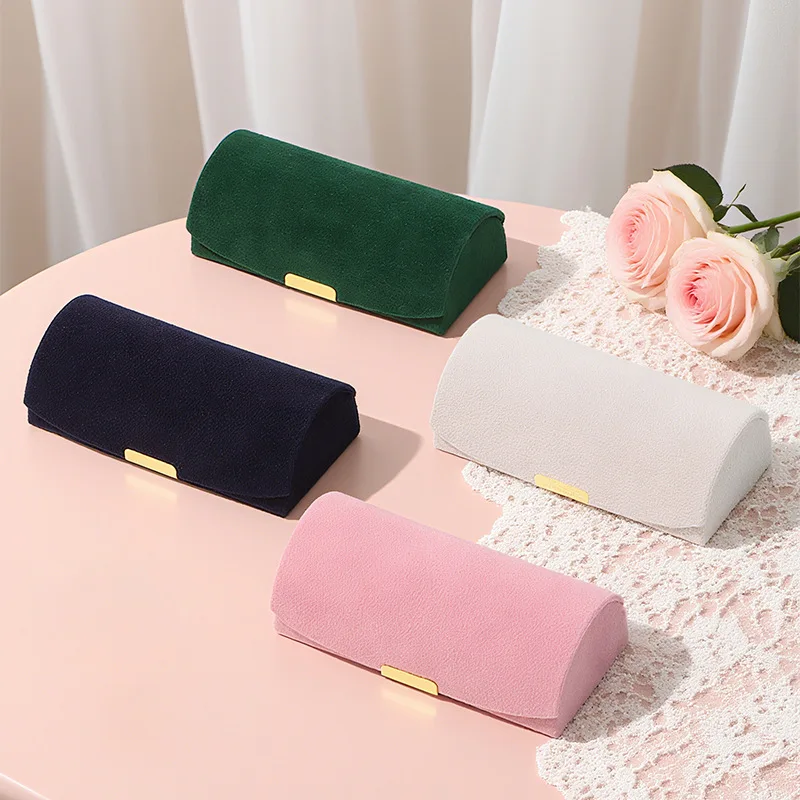 

Velvet Cloth Jewelry Portable Organizer Case Earring Necklace Storage Box Display Case Holder Gift Box For Women Girls Wholesale