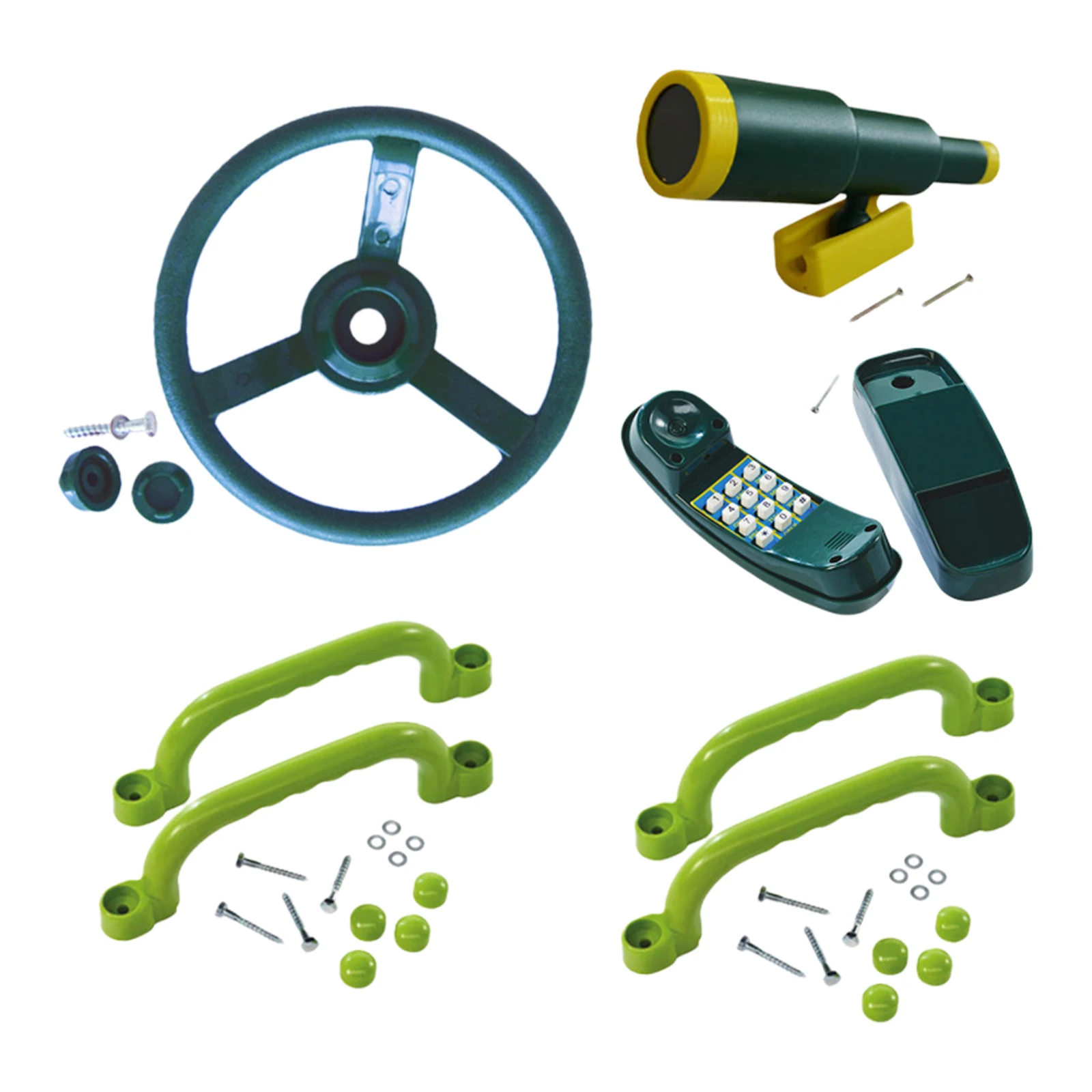 لعبة ساحة الألعاب مجموعة المقبض ملعب مقابض الاطفال عجلة القيادة لتسلق الإطار الغابة الصالة الرياضية ، مجموعة أرجوحة ، الفناء الخلفي ،