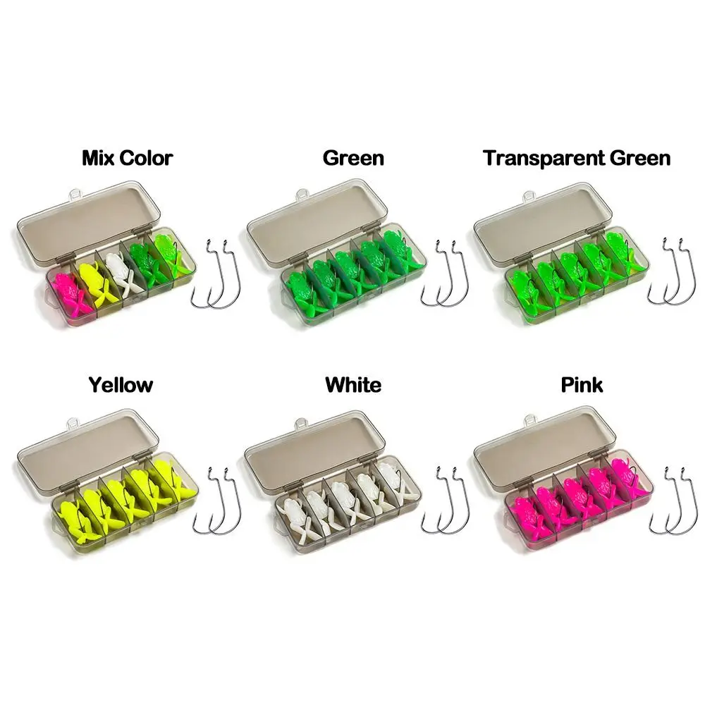 Señuelo de rana suave TPE para jigging con gancho Jig Head - imagen 3