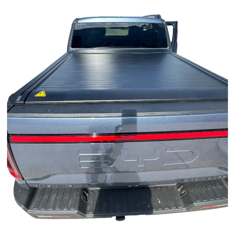 

2025 SHARK 6 Manual Roll up Tonneau Cover Aluminum Truck Bed Roller Shutter Waterproof & Anti-Theft with Locking Function