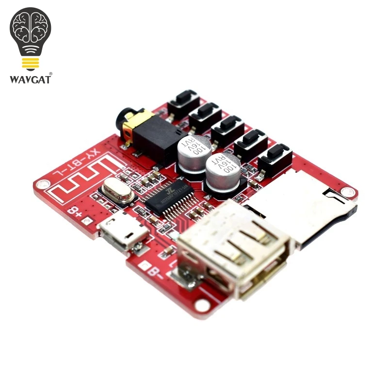WAVGAT Bluetooth decoder board MP3 lossless car speaker amplifier modified Bluetooth 4.1 circuit board