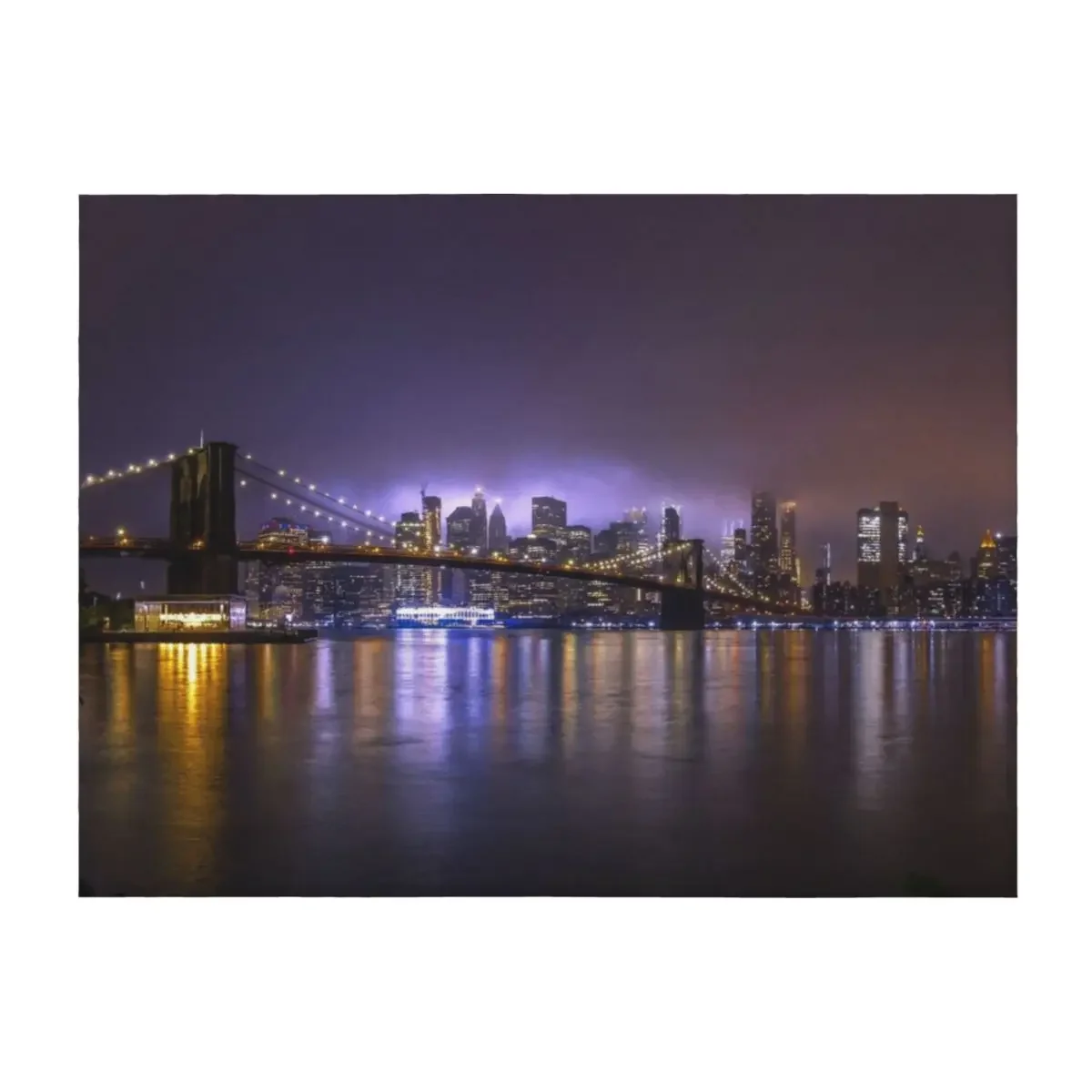 

Bright Lights of New York II Throw Blanket For Sofa Thin Sofa Quilt Blankets For Bed Multi-Purpose Blankets