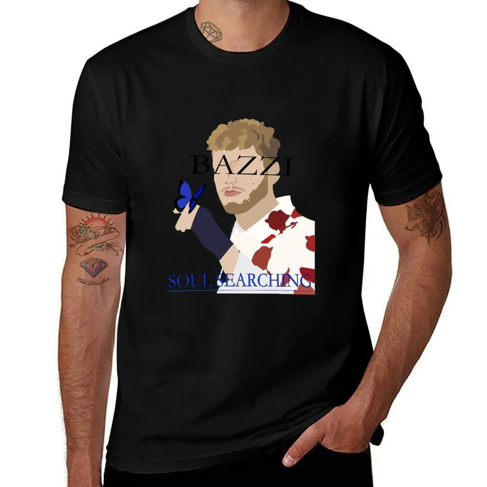 Soul Searching Bazzi's T-Shirt Basic Short Sleeve T-Shirt for Men