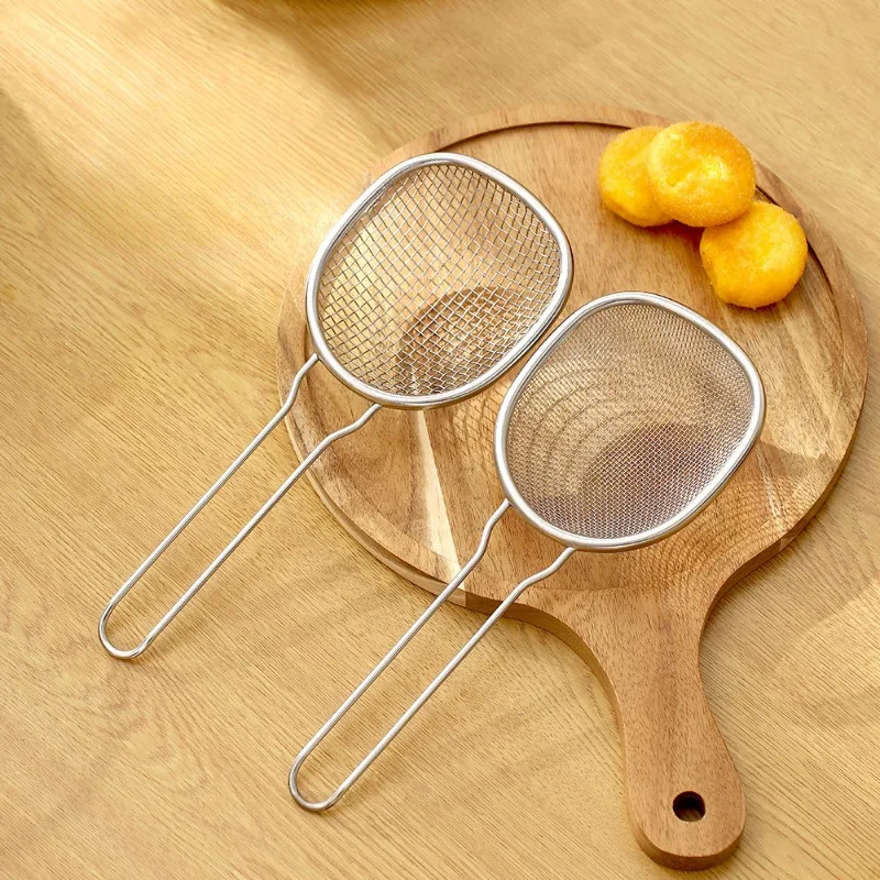 

Household Stainless Steel Colander Kitchen Frying Colander Noodles Dumplings Strainer Draining Spoon