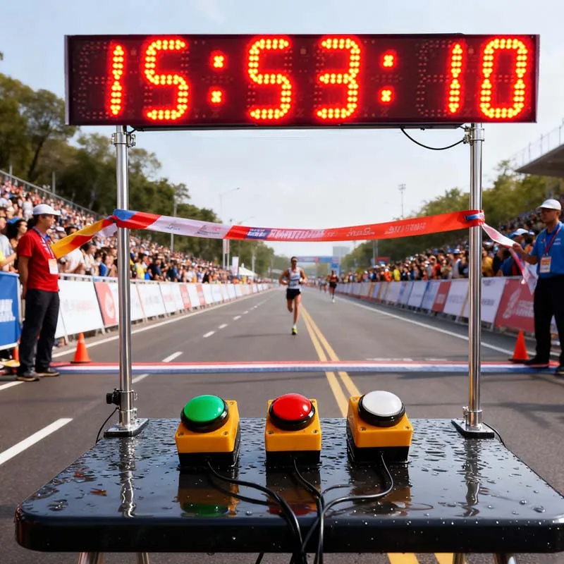multifunctional handheld large screen stopwatch timer, competition specific LED electronic clock, marathon running conference sp