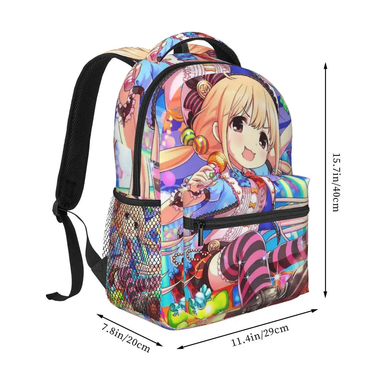 If You Work You Lose Anzu Futaba Version The Idolm Ster Cinderella Girls Backpacks Bookbag School Bags Rucksack Shoulder Bag