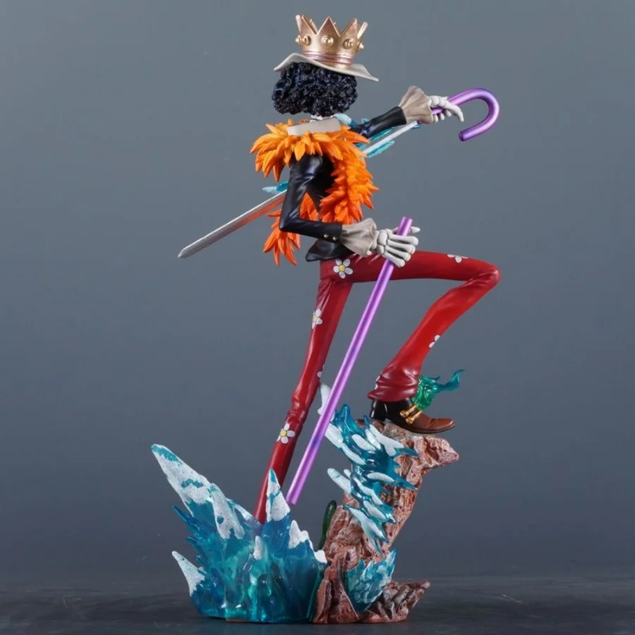 33cm/12.99inch One Piece Figure BROOK Action Figures Anime Pvc Burukku Statue Desktop Ornamen Collection Model Toys for Gifts - view 4