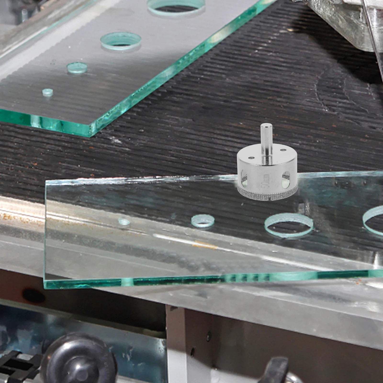 

Drill Bits for Concrete Glass Metal Drilling Holes Eccentric Straight Handle Precision Tools Durable Steel Material