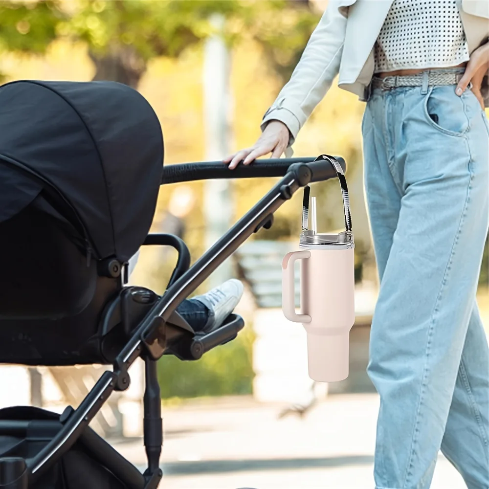Poignée de bouteille d'eau, sangle de support de bouteille d'eau, Silicone souple et Durable pour la plupart des bouteilles de 8 à 40oz pour accessoires de tasse