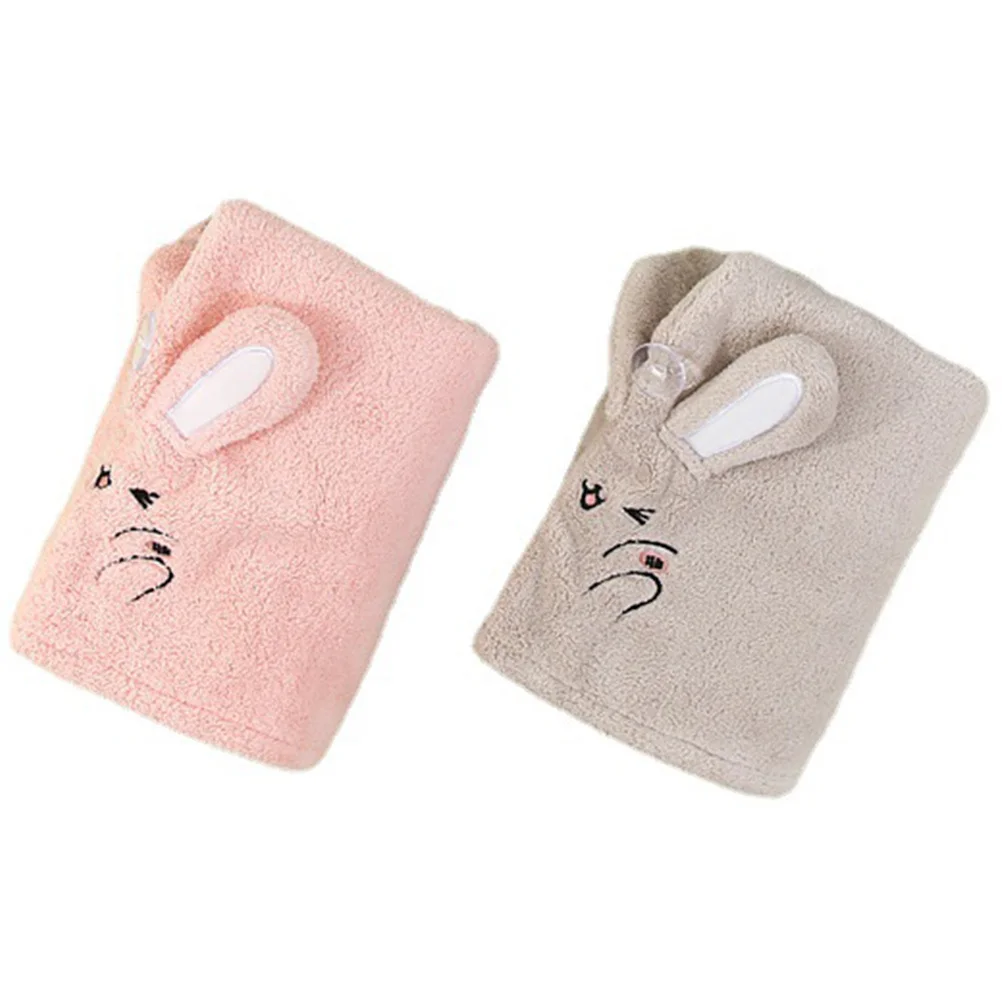 

2Pcs Quick Dry Hair Towel Wrap Absorbent Soft Lightweight Turban for Women Hair Drying Bath Spa Towels