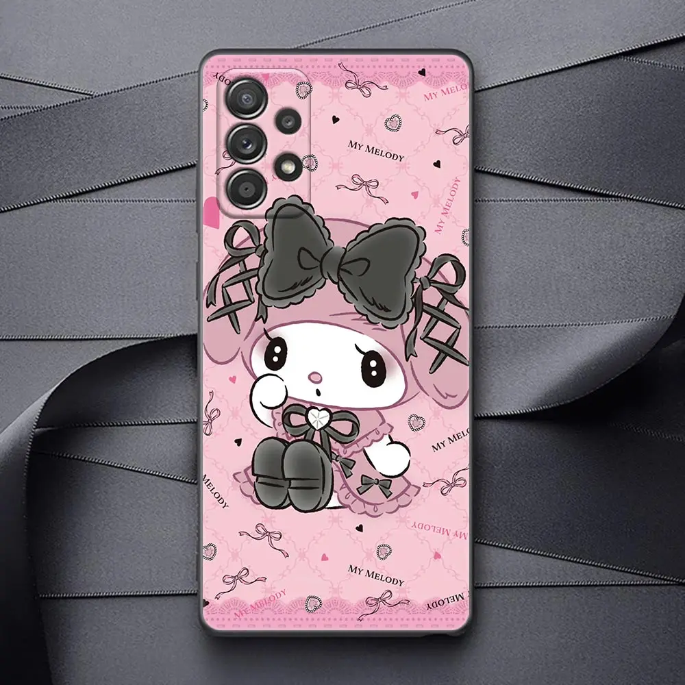 Anime Kuromi My Melody For Samsung Galaxy A23 Case Galaxy A13 A21s A24 A22 A14 A23 A11 A12 A03 A04 A02 Cover Silicone Phone Case