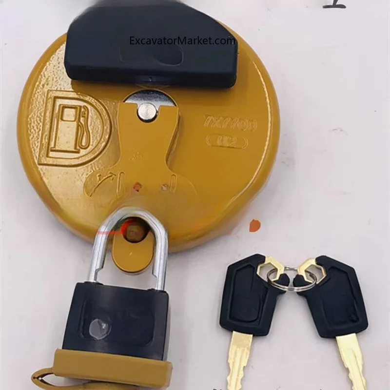 Excavator Accessories for Caterpillar Cat320D/C/323/325C/336D/345/349D Diesel Tank Cover Padlock