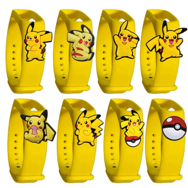 Pikachu Armband für Xiaomi Mi Band Armband Sport Silikon Uhr Armband Miband Armband für Xiaomi Mi Band 3 4 5 6 7