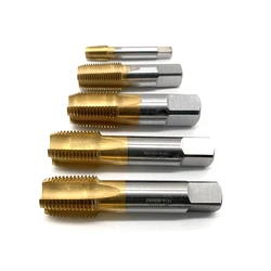 TIN HSS Tapered Pipe thread Tap G RC G1/8 G1/4 G3/8 RC1/2 G5/8 RC3/4 american Pipe screw Thread taps NPT 1/8 1/4 3/8 1/2 5/8 3/4