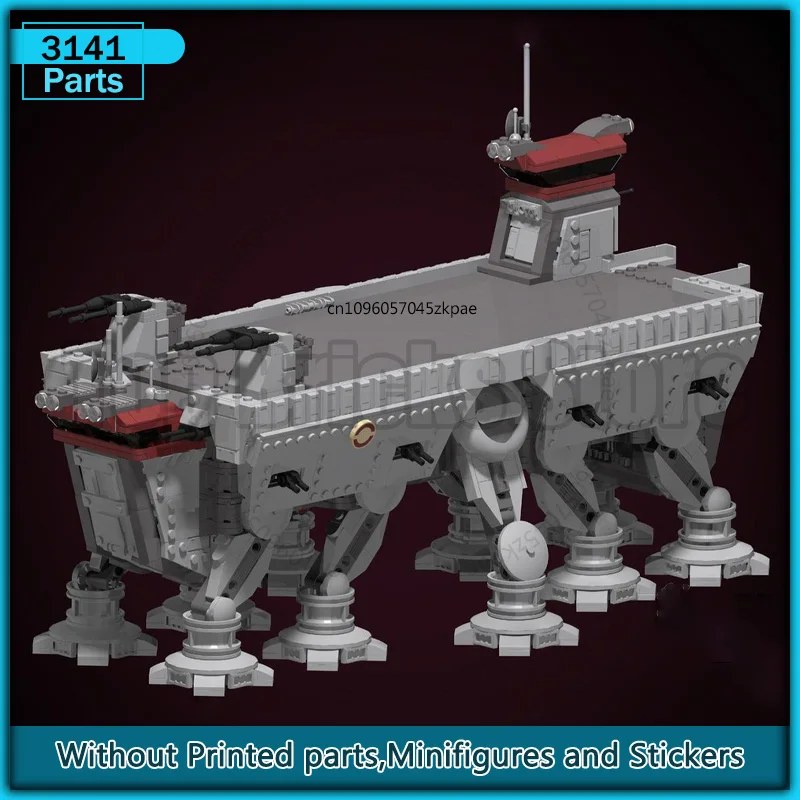 

All Terrain Landing Platform AT Walker MOC Building Block Space Movie Model DIY Assembly Display Collection Transportion Toys