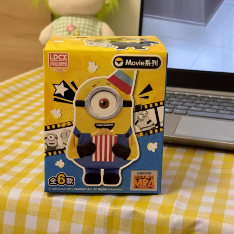 Minions „Ich – Einfach Unverbesserlich“, Plüschpuppe, Blindbox, präsentiert niedliche Cartoon-Puppe, Modell, Anime-Figur, Spielzeug, Geburtstagsgeschenke