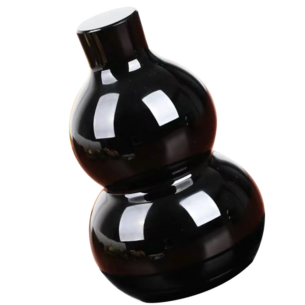 

Obsidian Gourd Classic Black Scrying Gourd Polished Stone Decoration Table Centerpiece Home Decor Obsidian Stone