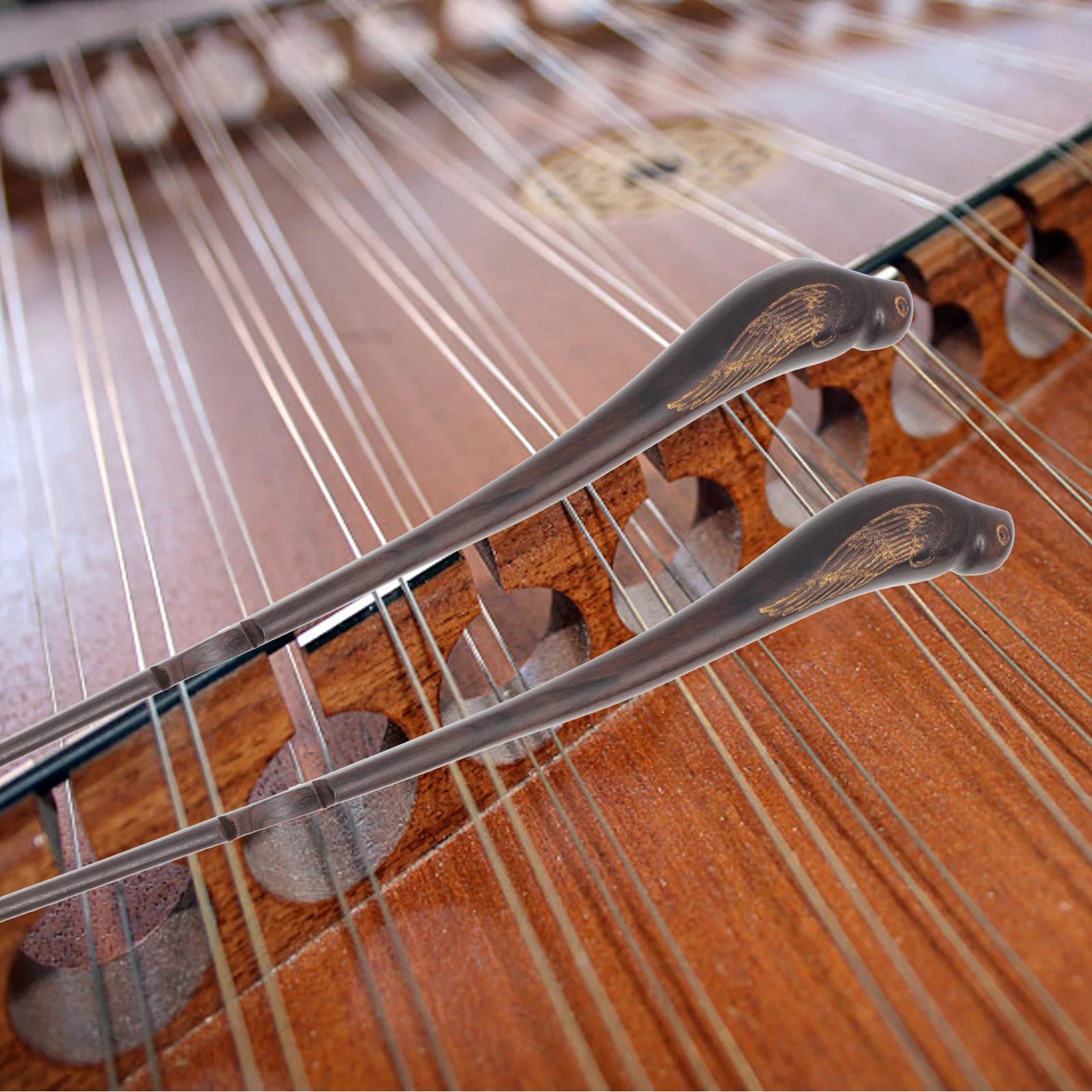 

1 set 1 Set Ebony Bird-Type Creative Dulcimer Accessories Practice Hammers Durable Dulcimer Accessories Musical Instrument Parts