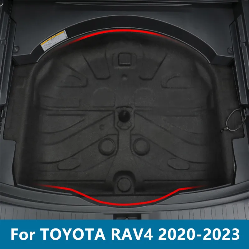 For TOYOTA RAV4 2020-2023 Trunk spare tire storage box change device box debris storage box decoration Automotive accessories