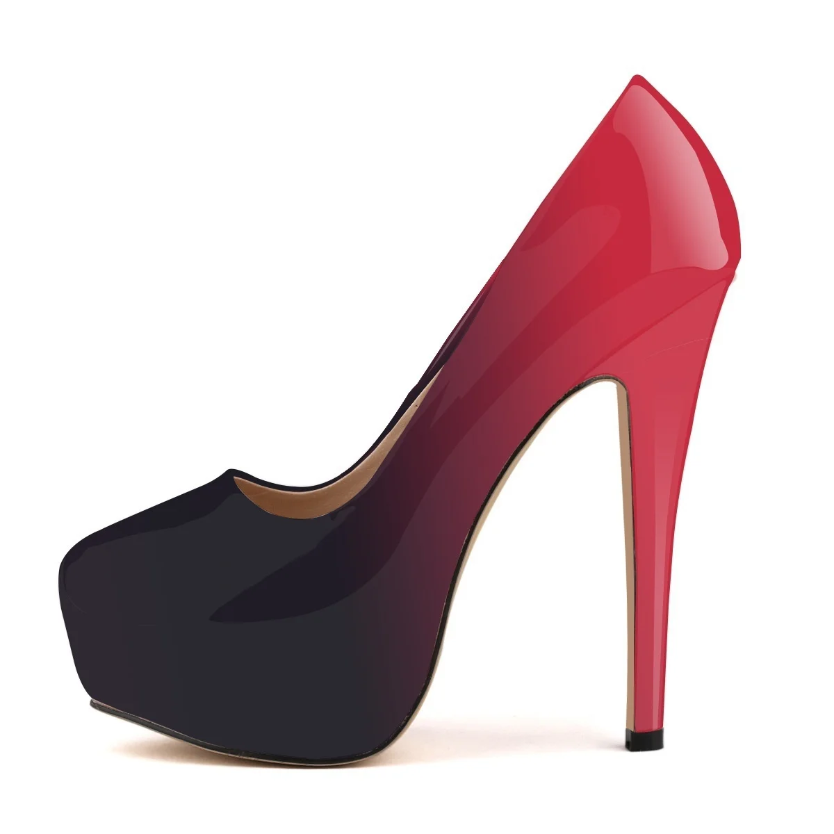 Cross-dresser Unisex Men's Women Pumps Stilettos 14cm Round Toe High Heels Sexy Ladies Nighclub Red Black Platform Wedding Shoes
