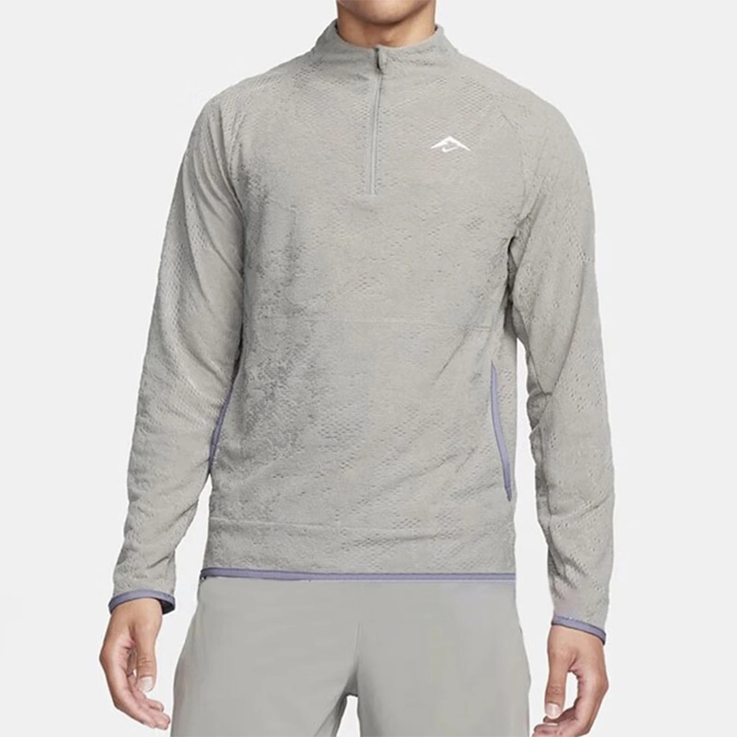 

Nike Authentic New Men's Casual Semi-Zipper Breathable Sport Long Sleeve FB7536-053