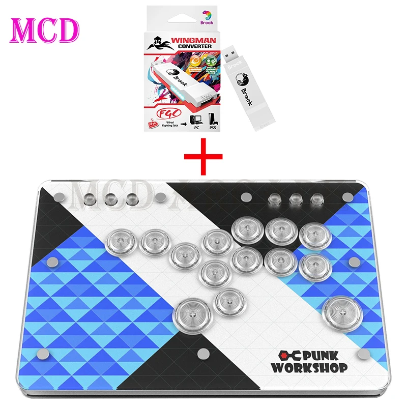 Punk Workshop Mini HitBox Controller With Brook Wingman FGC