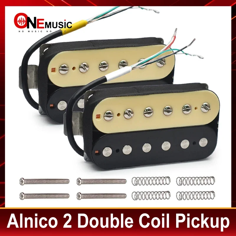 Alnico 2 Electric Guitar Pickup N-50 7-8K/B-52 8-9K Humbucker Alnico II Pickup Double Coil Pickup Guitar Parts Zebra